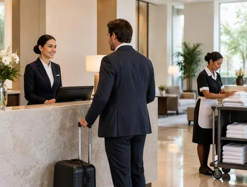 Profissionais de Hotelaria